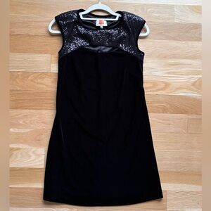 Laundry by Design Black Sequin Mini Dress